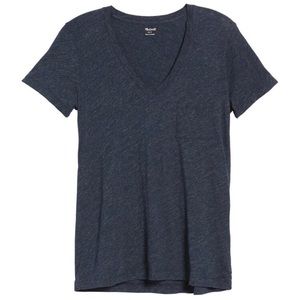 Madewell Whisper Cotton V-Neck Pocket Tee